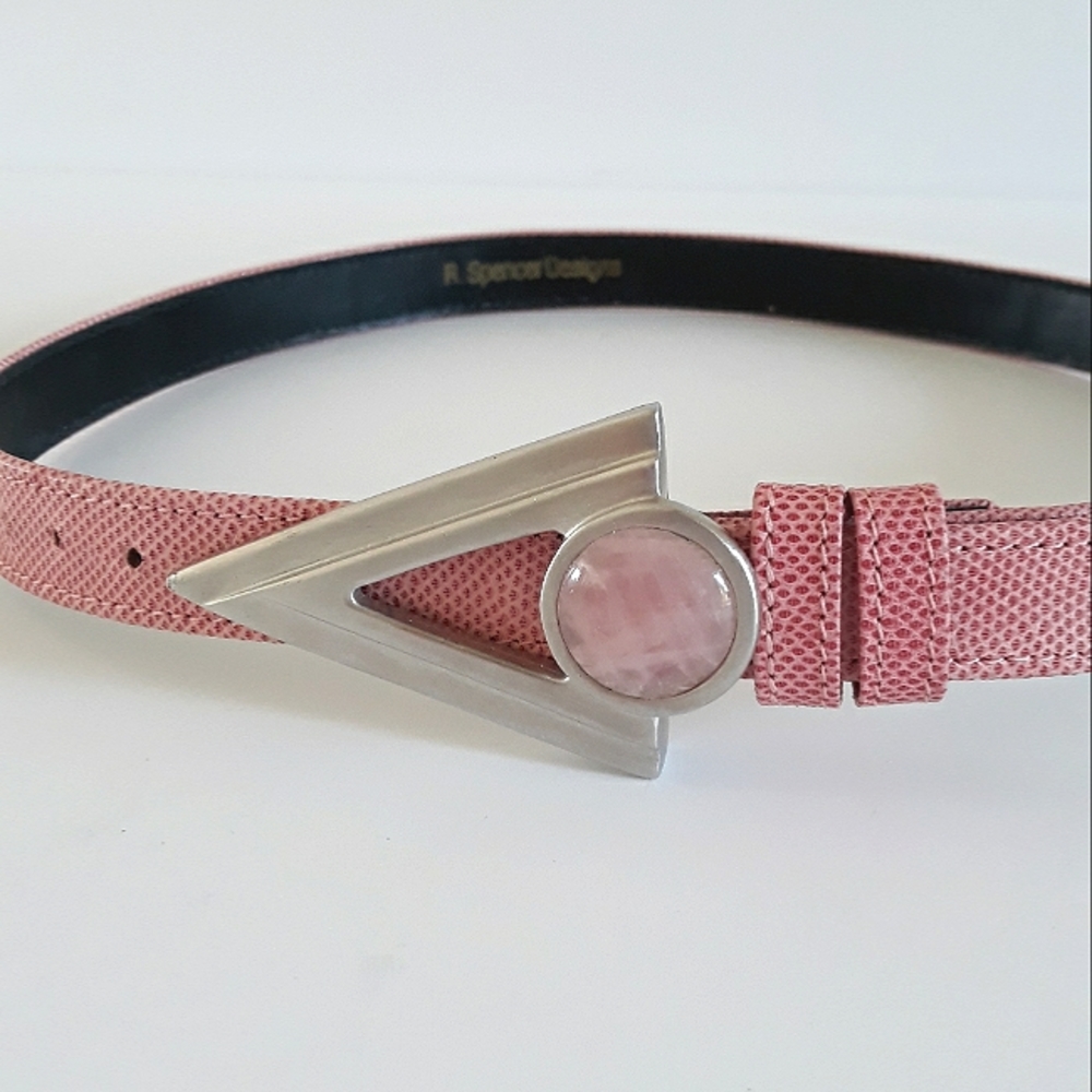 *80s R. Spencer Designs pink belt S